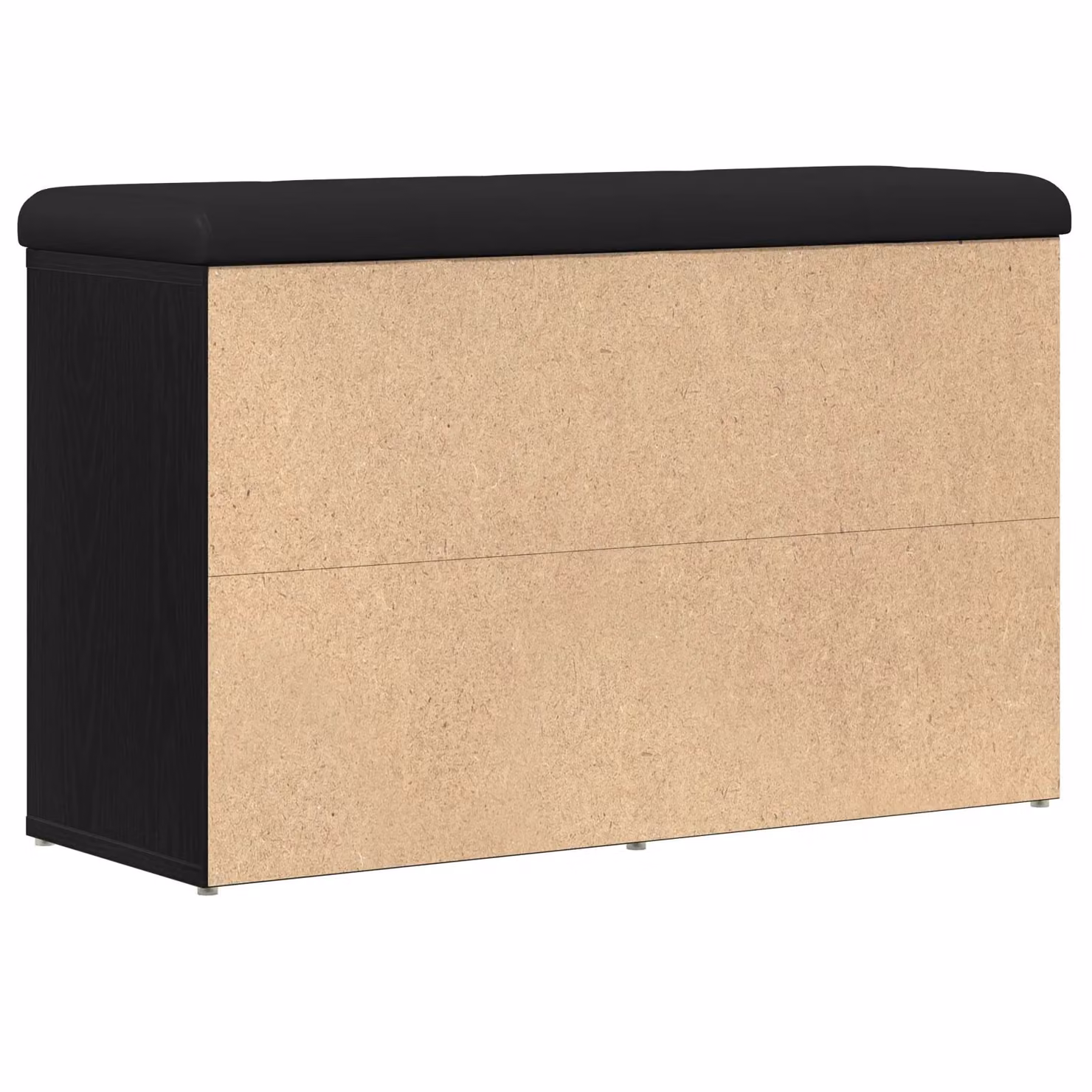 Berkfield Home Modern Black Oak Shoe Rack and Storage Bench W/D/H: 80 x 30 x 48 cm – 5