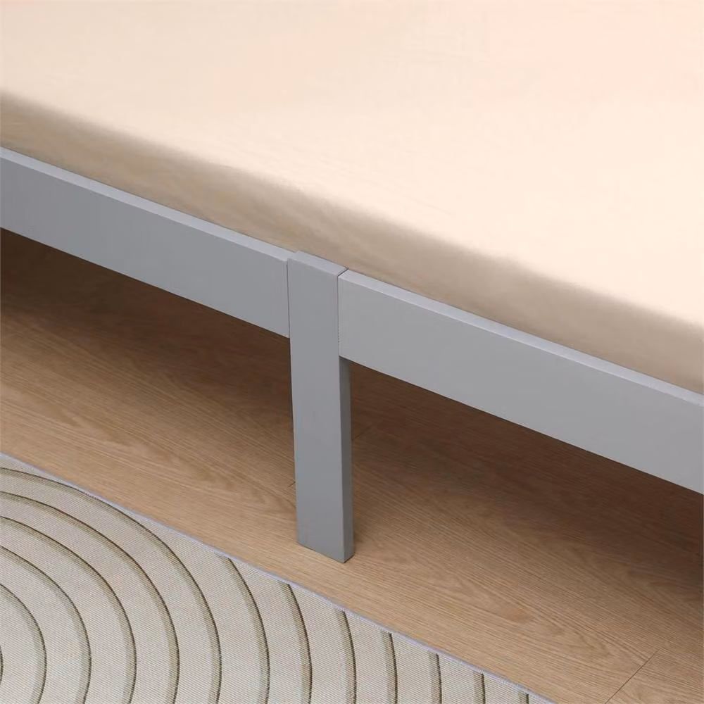 SPETLEK Single Bed Grey Solid Pine Wood Shaker Style Frame, W/D/H: 90 x 190 cm – 2