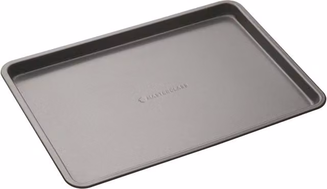MasterClass Non-Stick Rectangular Carbon Steel Baking Sheet, Grey, W: 35 cm, D: 25 cm – 2