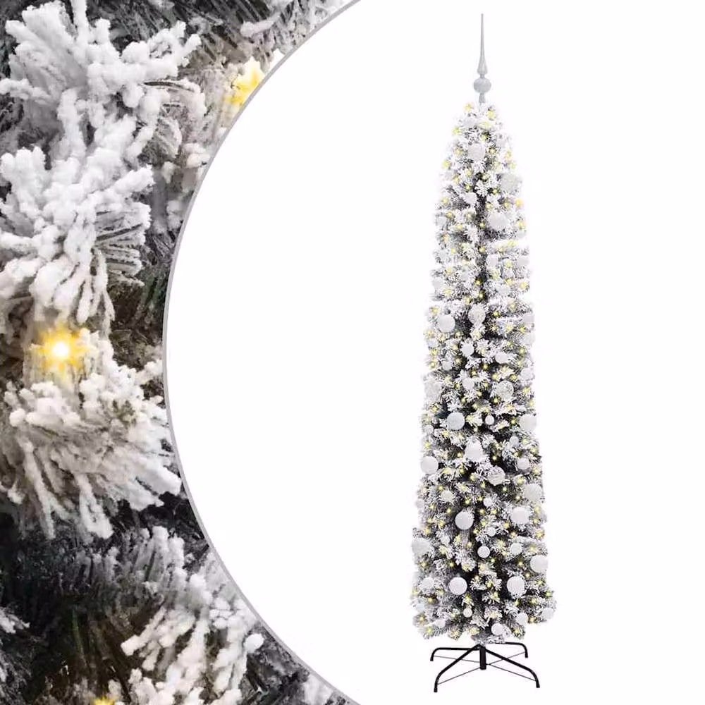 Berkfield Home Artificial Christmas Tree with 300 LEDs and Stand, Green, Height: 180 cm – 2