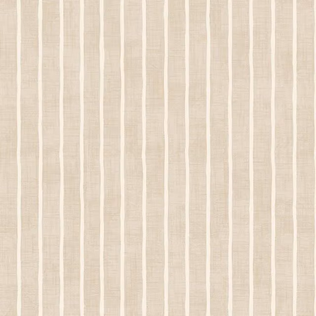 iLiv Pencil Stripe Fabric in Nougat/Beige