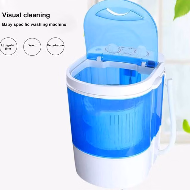 FLAVORA Portable Mini Top Loading Washing Machine with Spin Cycle, White – 1