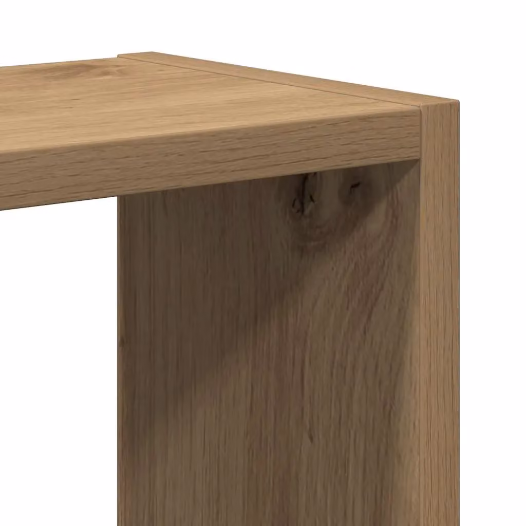 Berkfield Home Artisan Oak Wall Shelf, Brown, W: 90 cm, D: 16 cm, H: 78 cm – 4