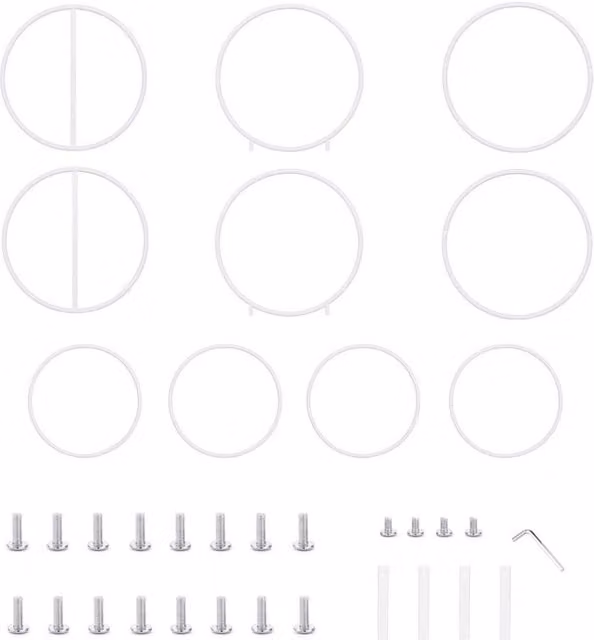 SPETLEK Round Metal Wedding Arch Frame in White