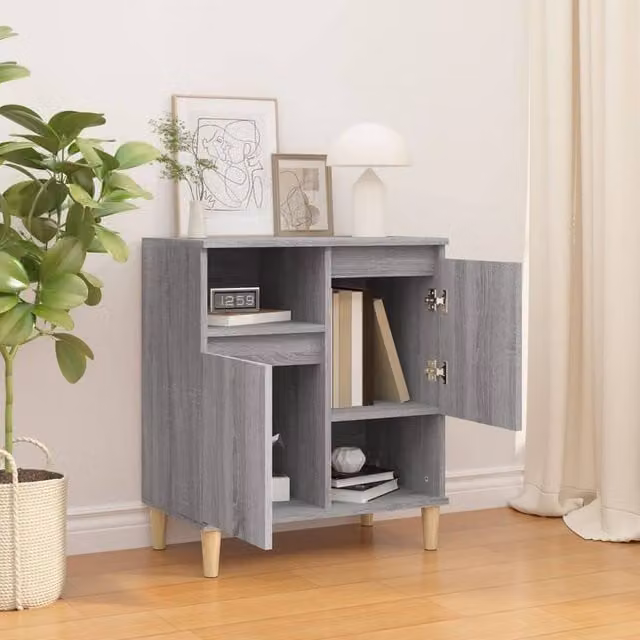 Berkfield Home Grey Sonoma Sideboard in Engineered Wood W/D/H: 60 x 35 x 70 cm – 1