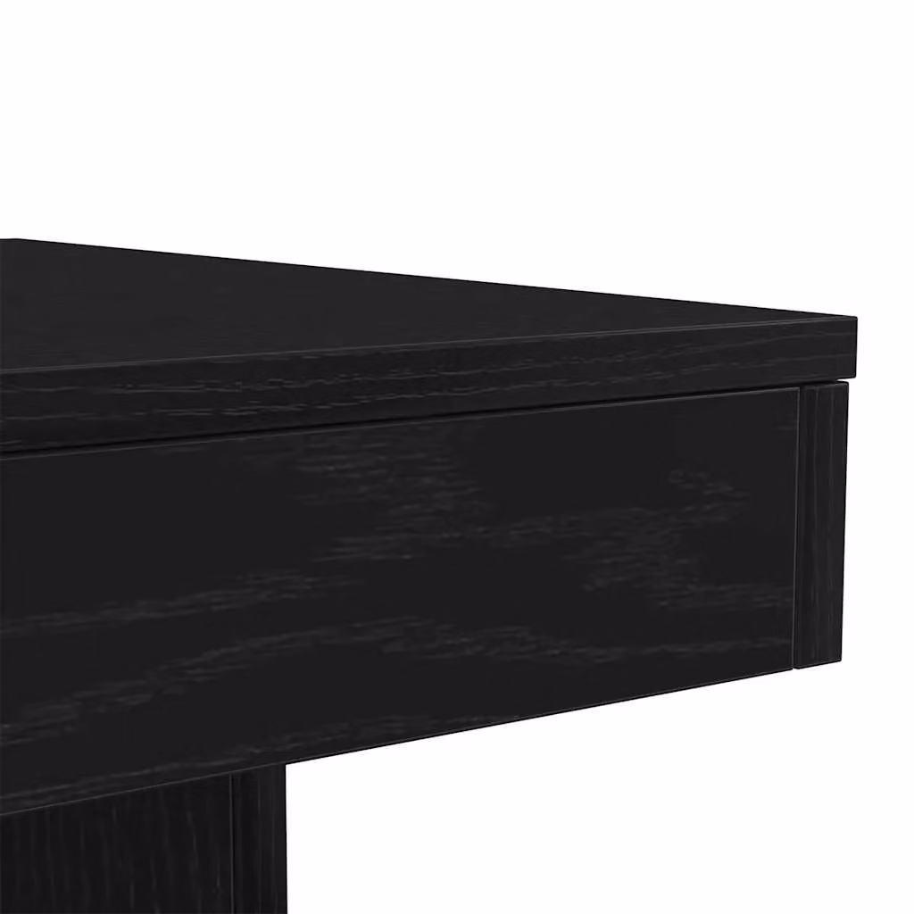 Berkfield Home Modern Square Coffee Table with LED Lights in Black Oak, W/D/H: 50 x 50 x 40 cm – 8