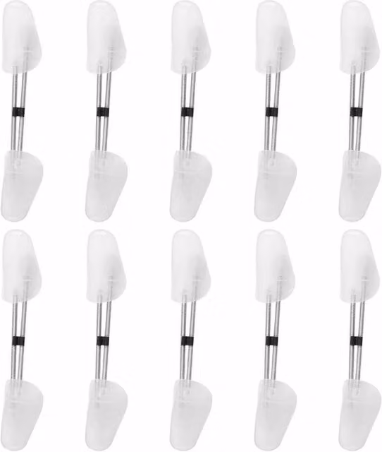 Kelvenix 10 Pairs of White Shoe Tree Care Sets