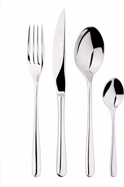 Glim & Glam 16-piece Polished Stainless Steel 18/8 Sphere Cutlery Set in Silver – 1