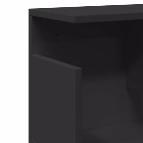 vidaXL Black Modern Wall Cabinet in MDF, W/D/H: 100 x 30 x 20 cm – 4