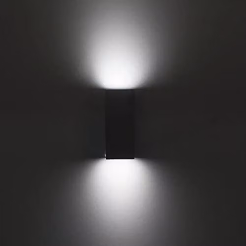 Netlighting Forlight Cube 2 Light Outdoor Wall Light in Black IP44 – 2