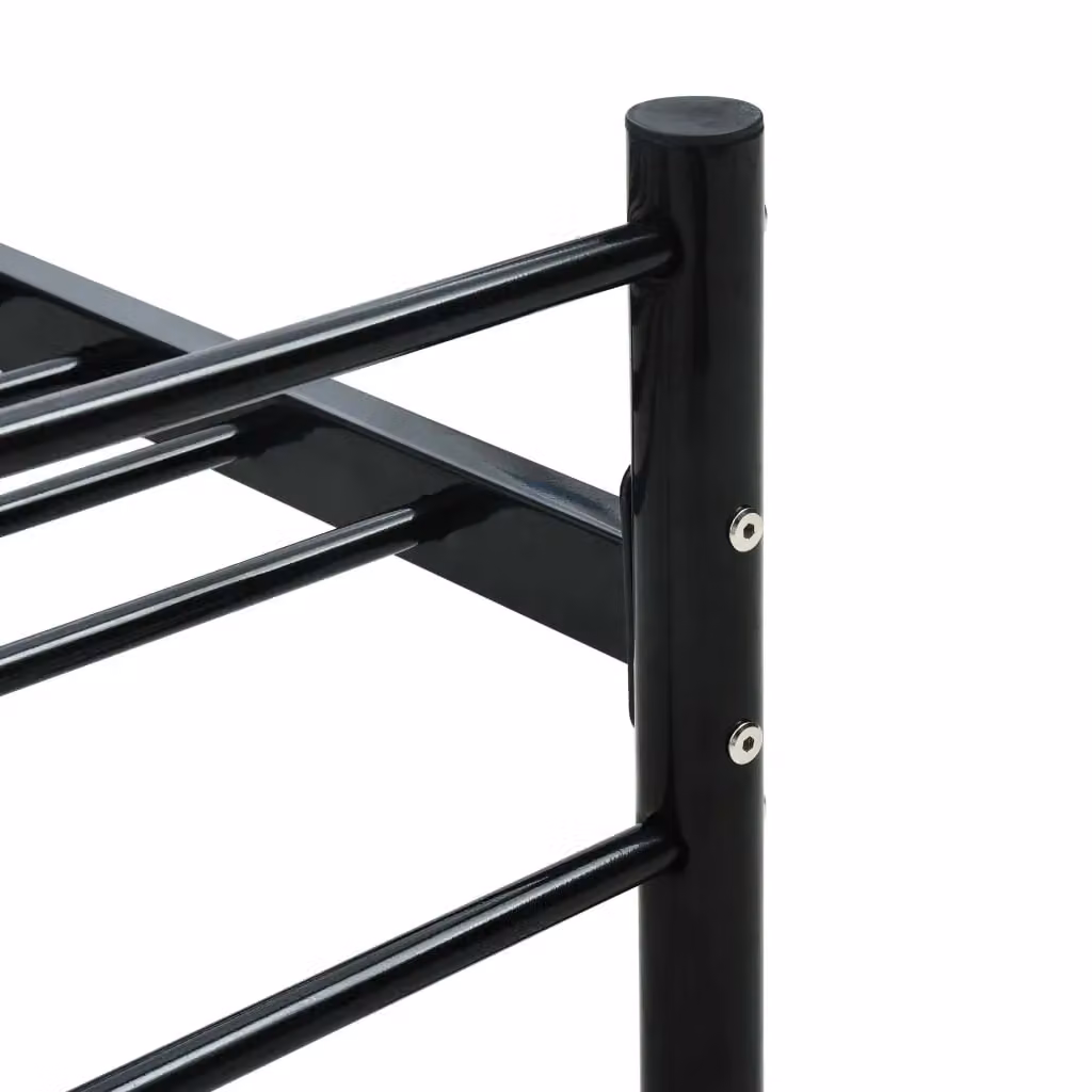 Berkfield Home Black Metal Bed Frame W: 140 cm, D: 200 cm – 2