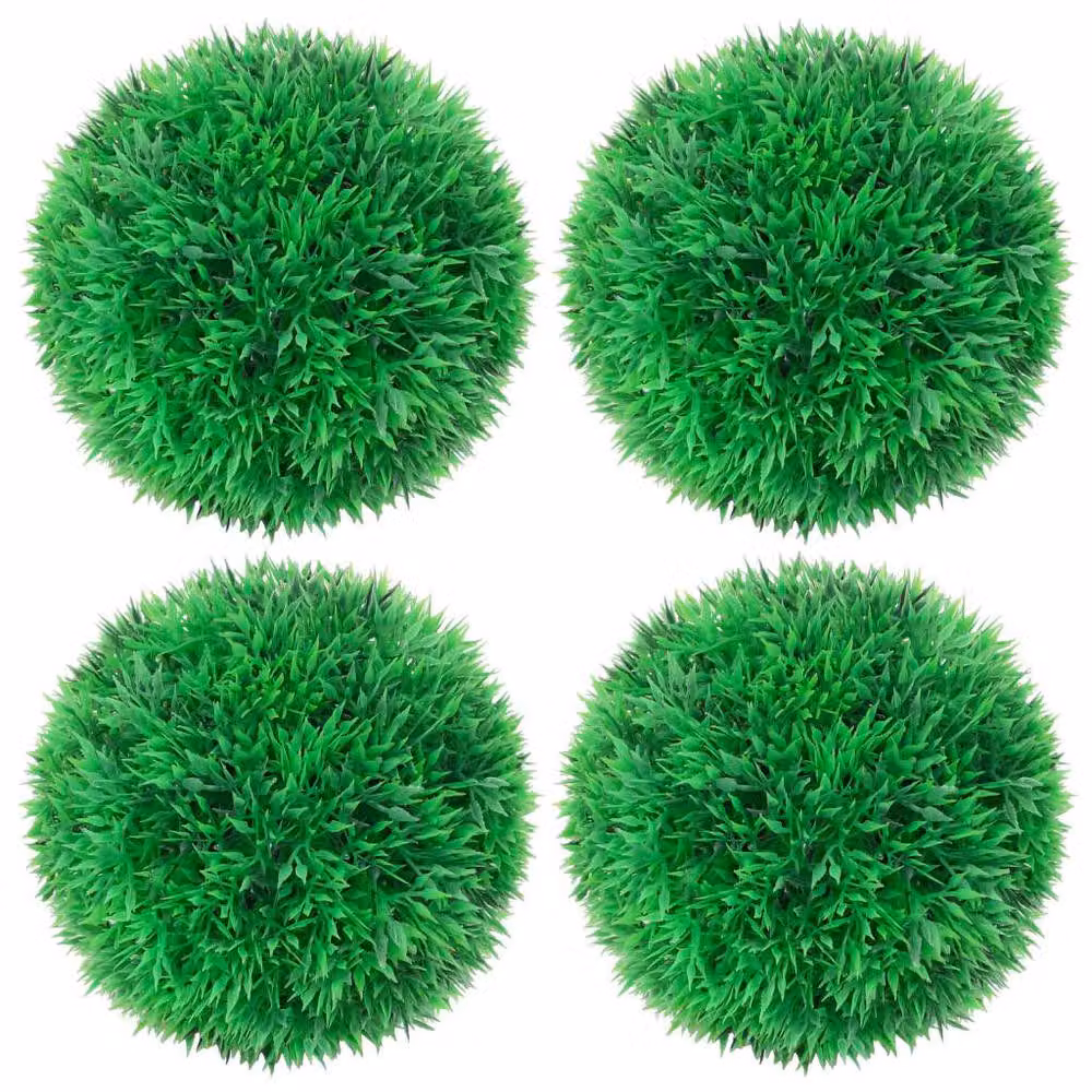 Berkfield Home Artificial Green Boxwood Balls, 4 Pack, Diameter: 12 cm – 2