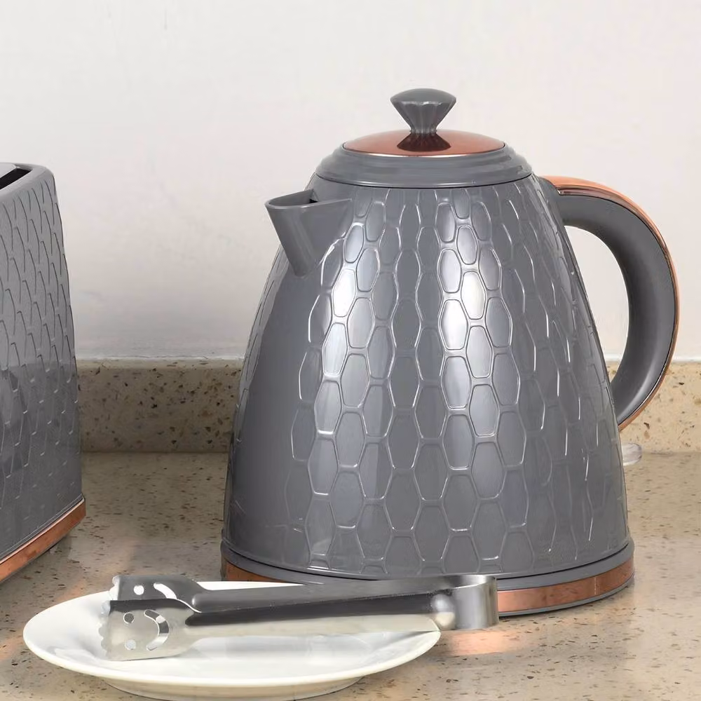 STILVORA 1.7L Rapid Boil Kettle with Boil-Dry Protection and Limescale Filter in Grey – 3