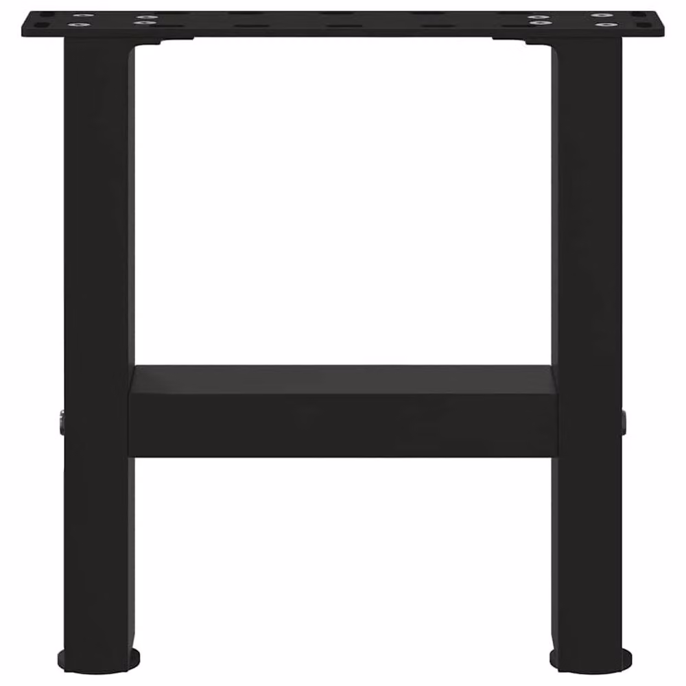Berkfield Home Matt Black Steel Coffee Table Legs, 2 Pieces, H: 30 cm x W: 30 cm – 4