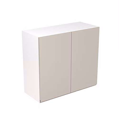 KITCHEN KIT Flatpack Bridging Wall Cabinet, Light Grey Matt, W: 80.0 cm, H: 72.0 cm, D: 33.01 cm