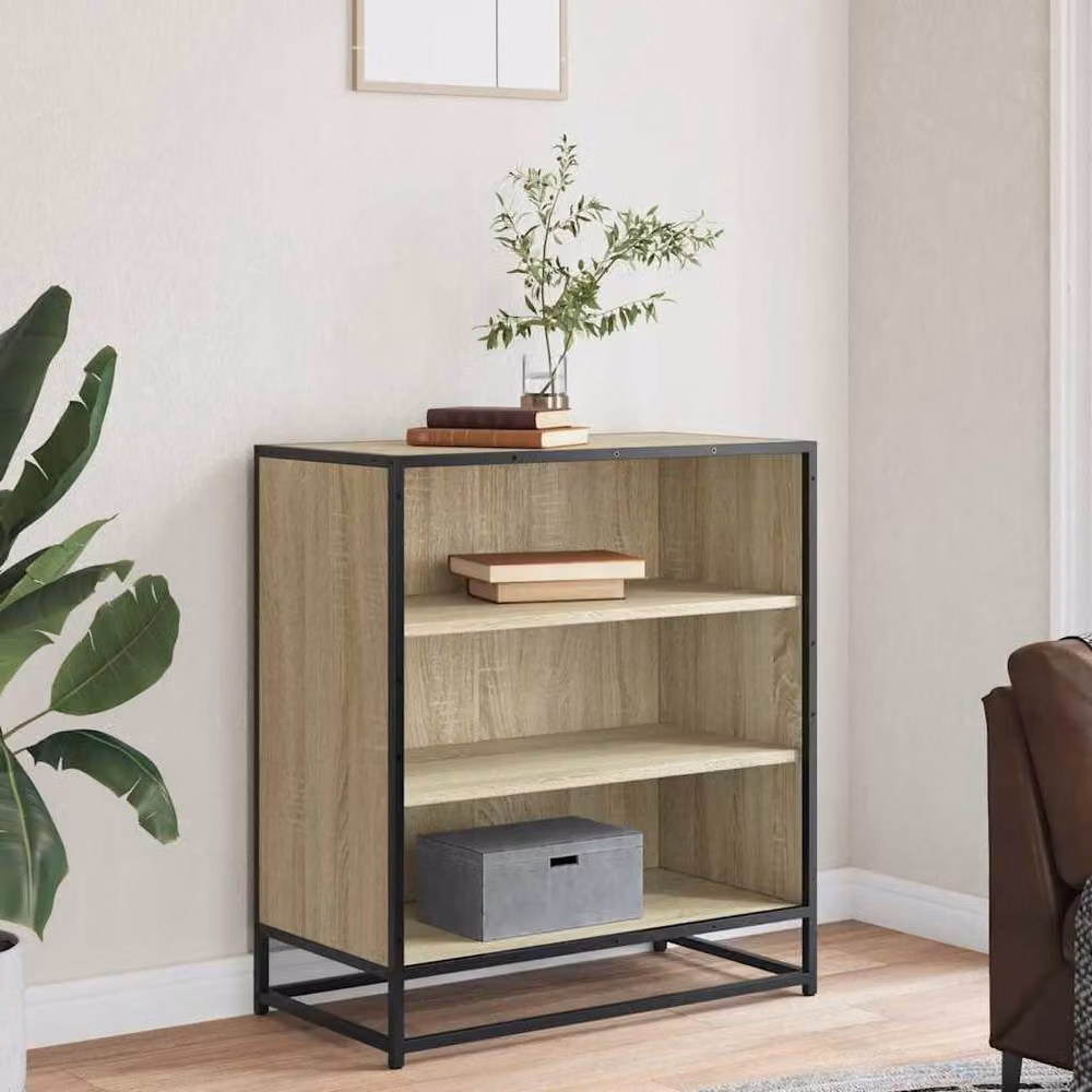 Berkfield Home Sonoma Oak Sideboard in Light Brown, W/D/H: 68 x 35 x 76 cm – 3