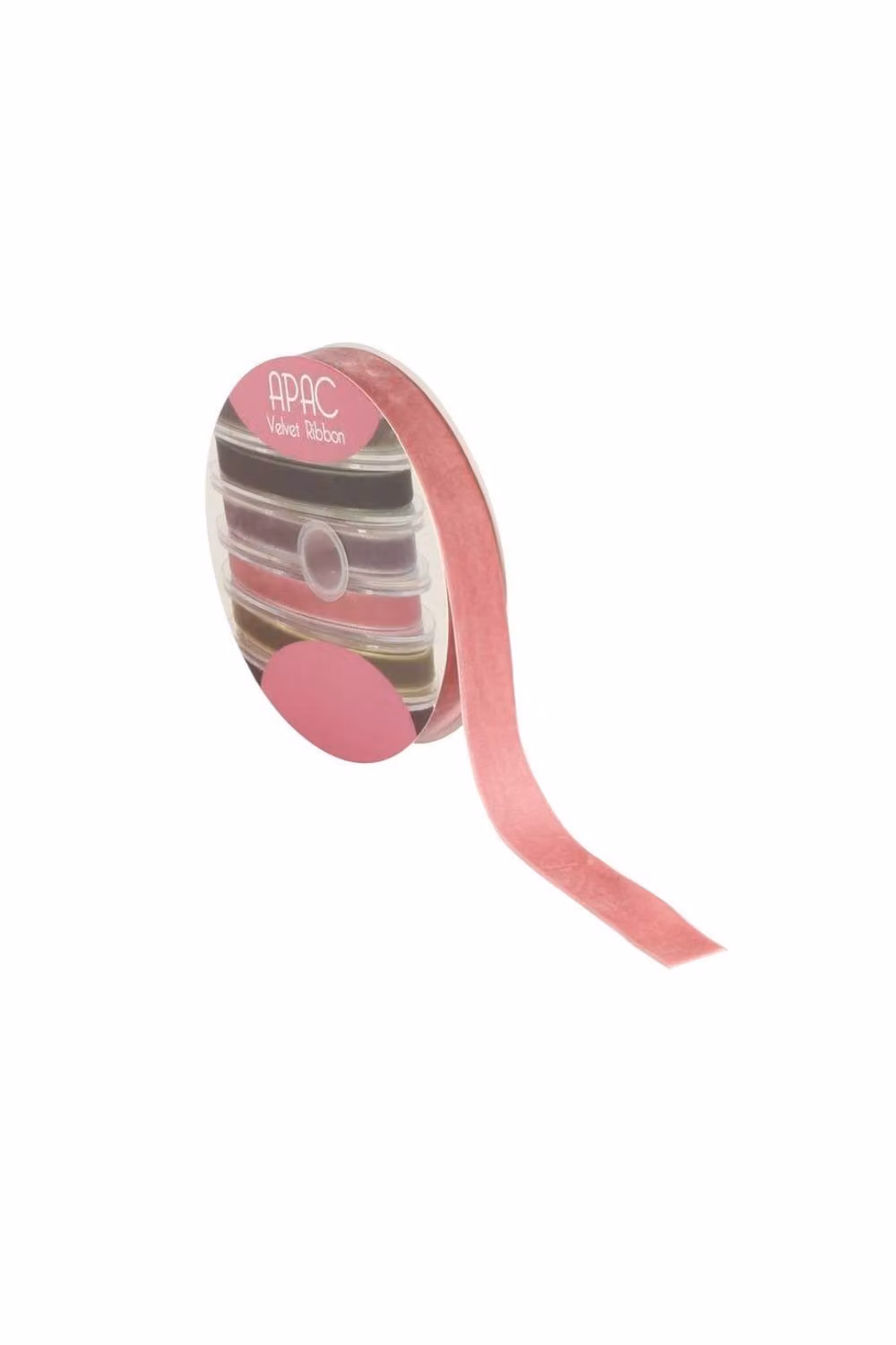 KDMD Dusky Pink Velvet Ribbon, Width: 2.5 cm, Length: 20 m – 2