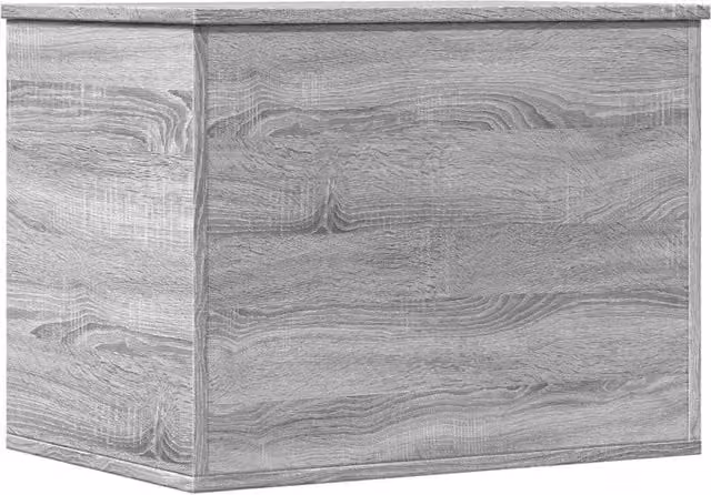 Berkfield Home Grey Sonoma Storage Box with Soft Close Lid, W/D/H: 60 x 42 x 46 cm