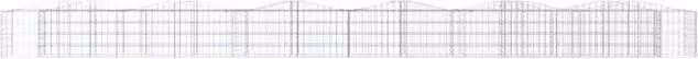 Berkfield Home Arched Gabion Raised Bed in Silver Galvanised Steel, W/D/H: 600 x 50 x 50 cm – 1
