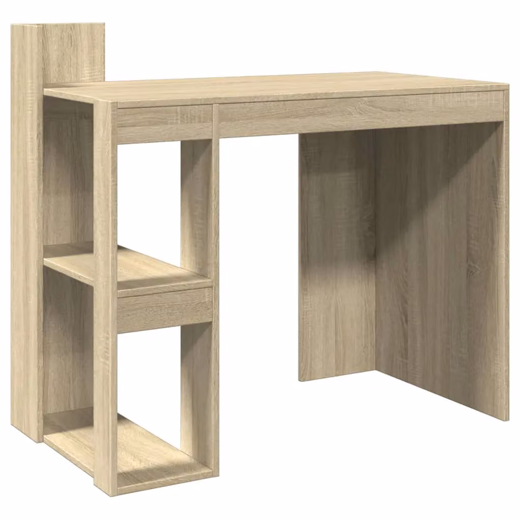 Berkfield Home Office Writing Desk in Sonoma Oak Brown, W/D/H: 103.5 x 56.5 x 94 cm – 2
