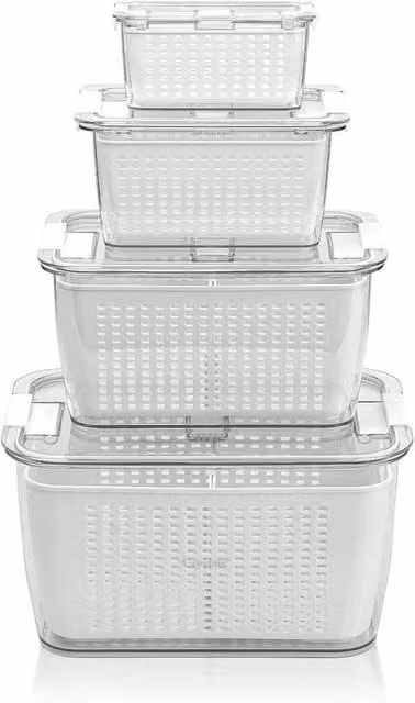 EONLION White Multipurpose Refrigerator Storage Box and Fridge Organiser – 1