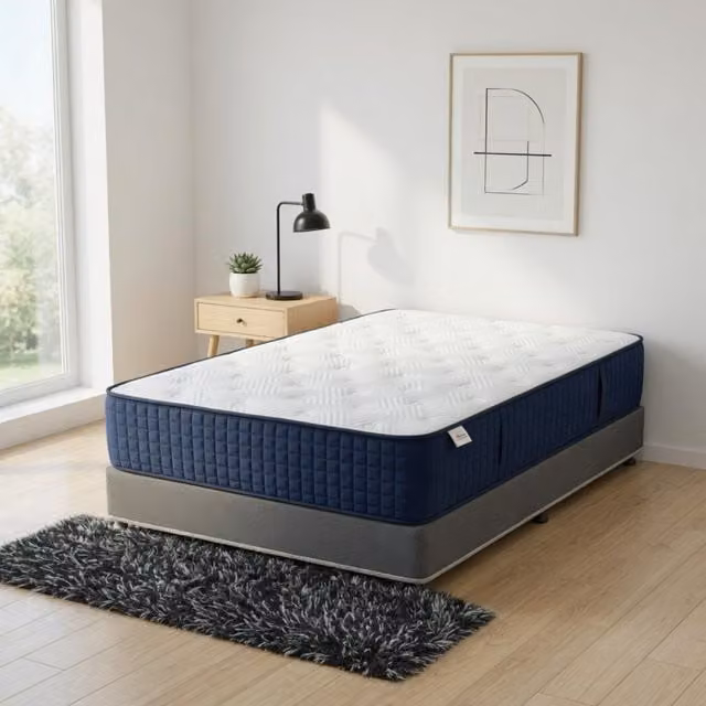 KDMD Artesa Royal Tight Top Firm Support Double Hybrid Mattress in White, W/D/H: 140 x 200 x 30 cm – 1