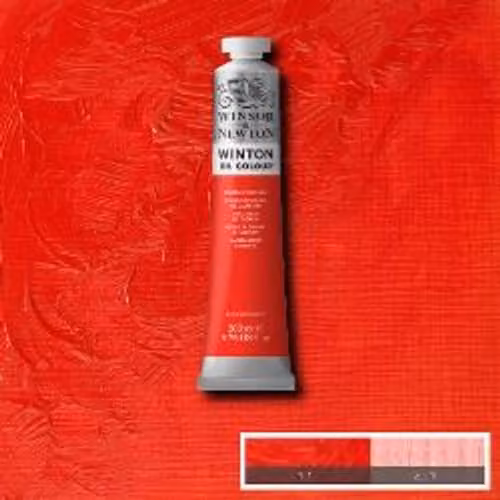 Winsor & Newton Winton Oil Colour Paint, Cadmium Red Hue, 200ml – 4