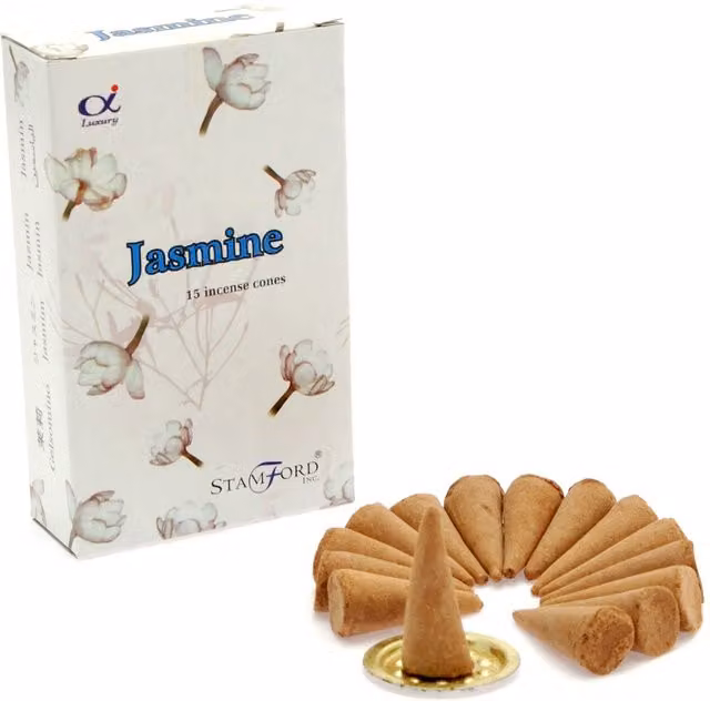 Stamford Jasmine Floral Incense Cones in White – 2