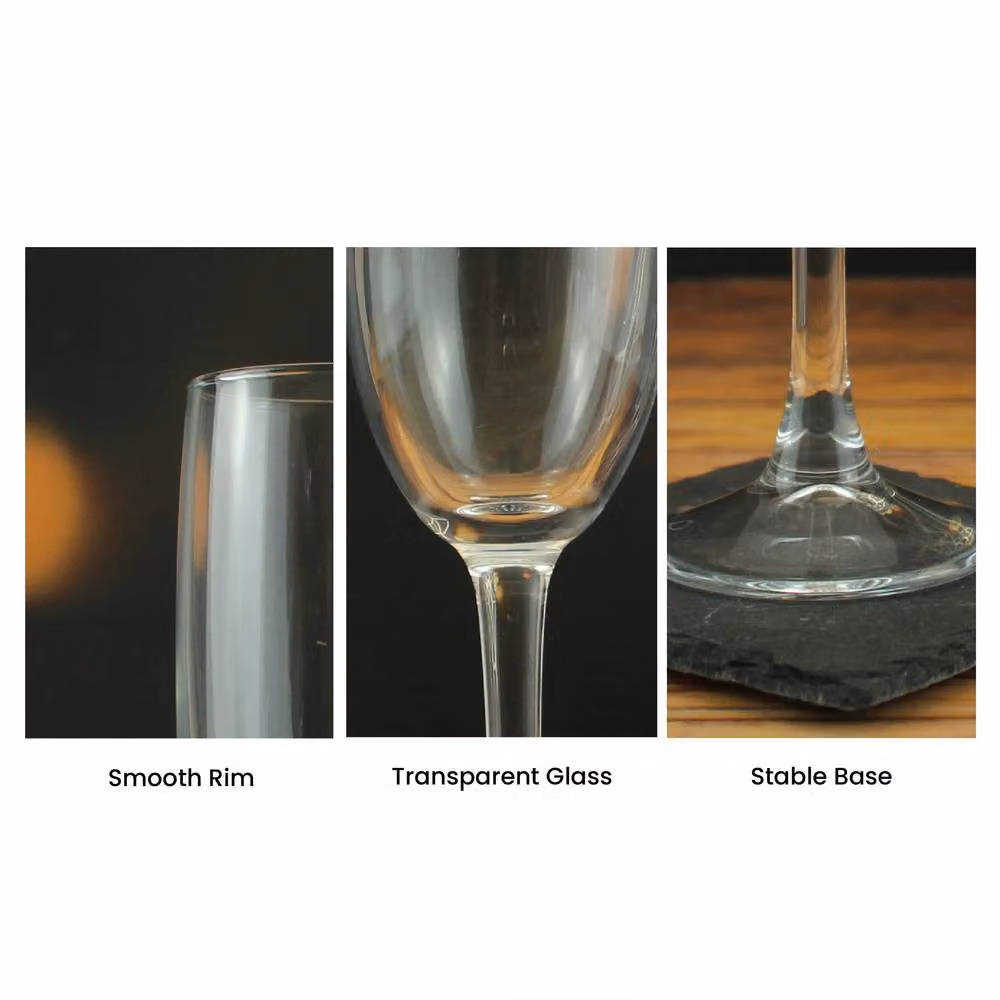 Uniqueful Personalised Imperial Plus Champagne Flute Glass in Transparent – 3