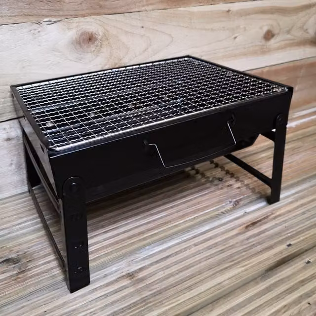 Redwood Leisure Portable Folding Tabletop Charcoal BBQ Grill in Black
