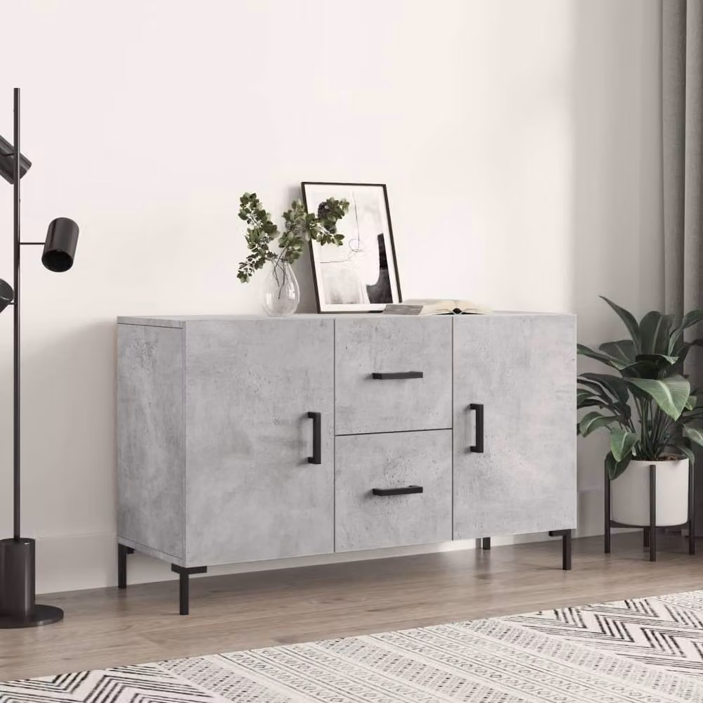 Berkfield Home Modern Sideboard in Grey, W/D/H: 100 x 36 x 60 cm – 2