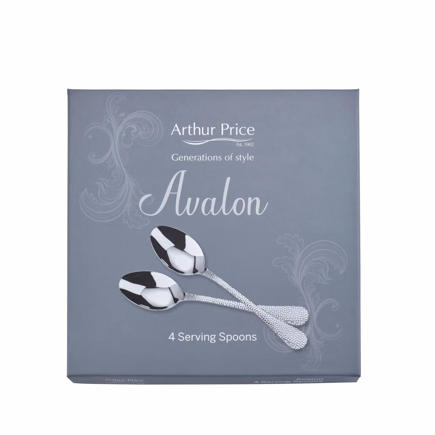 Arthur Price Avalon Set of 4 Polished Stainless Steel Serving Spoons in Silver – 5