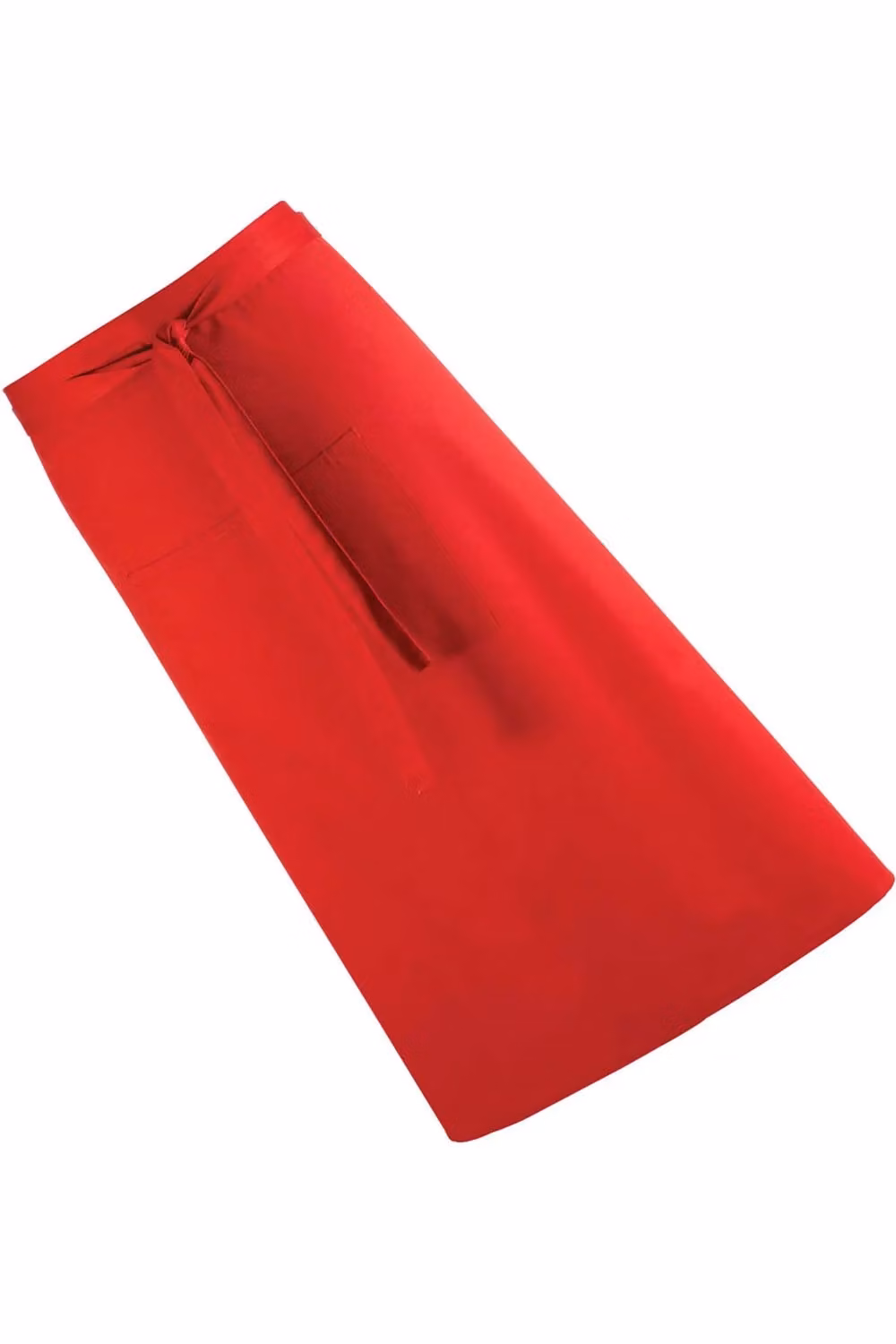 Premier Colours Red Poly-Cotton Long Continental Style Bar Apron Workwear, Pack of 2 – 2