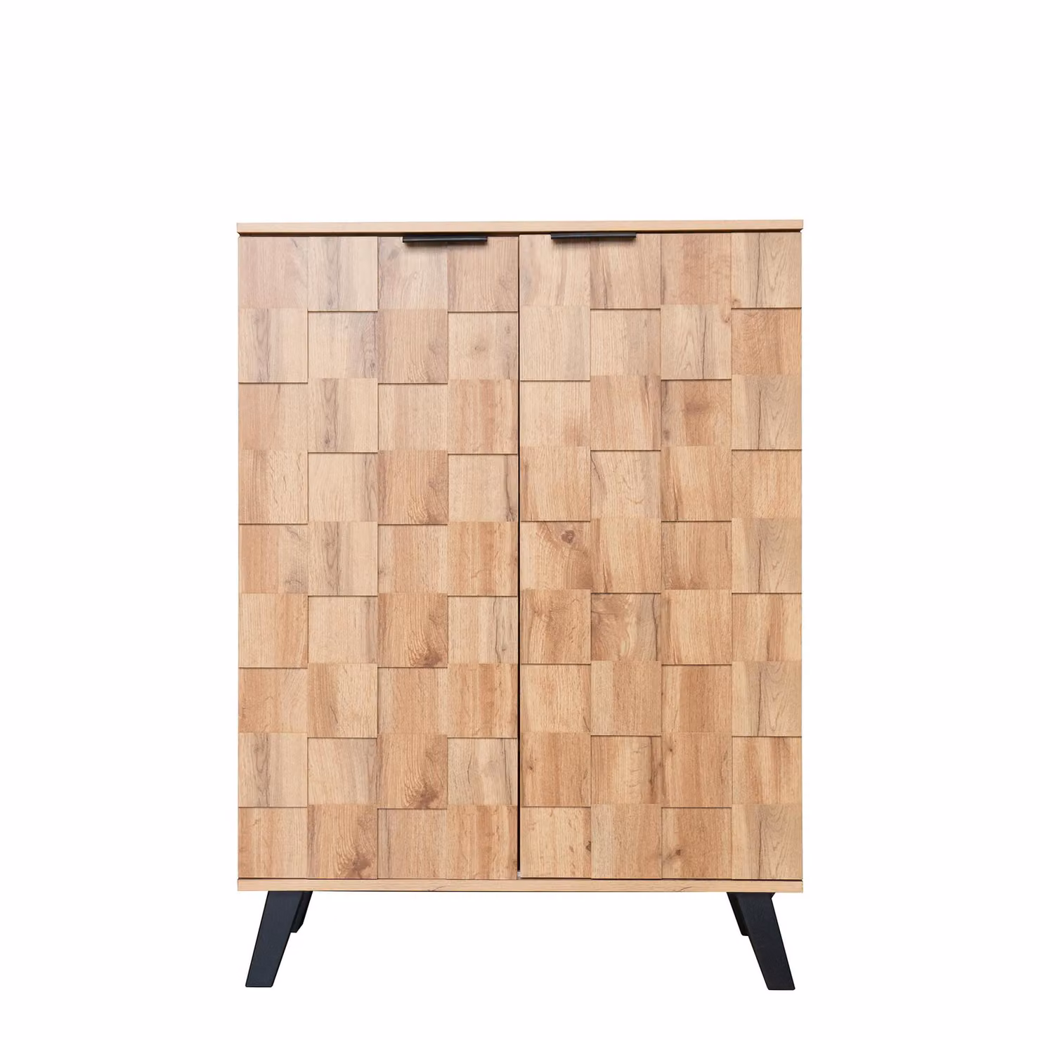 Aosom UK Modern Wood Shoe Cabinet with Soft-Closing Hinged Doors and Internal Shelves, W/D/H: 80 x 35 x 110 cm – 2