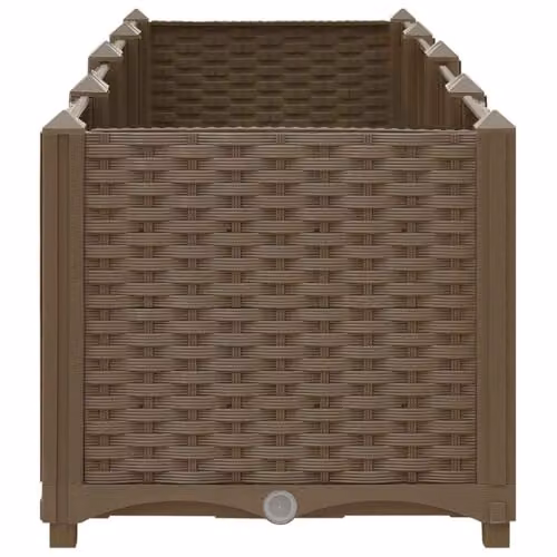 vidaXL Brown Plastic Raised Bed W/D/H: 160 x 40 x 38 cm – 3