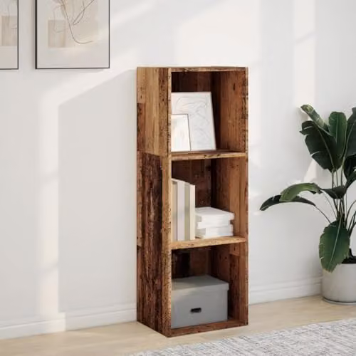 vidaXL Rustic Brown Bookcase in Engineered Wood, W/D/H: 40 x 30 x 114 cm – 2