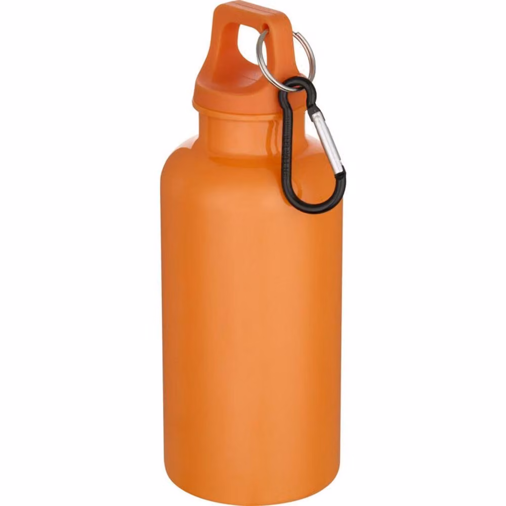 Floso Oregon Solid Plastic Carabiner Clip Water Bottle, 400 ml, Orange – 2