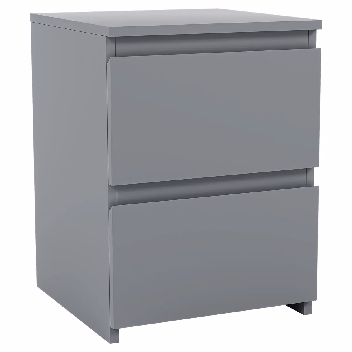 Vida Designs Denver 2 Drawer Bedside Cabinet in Grey – 2