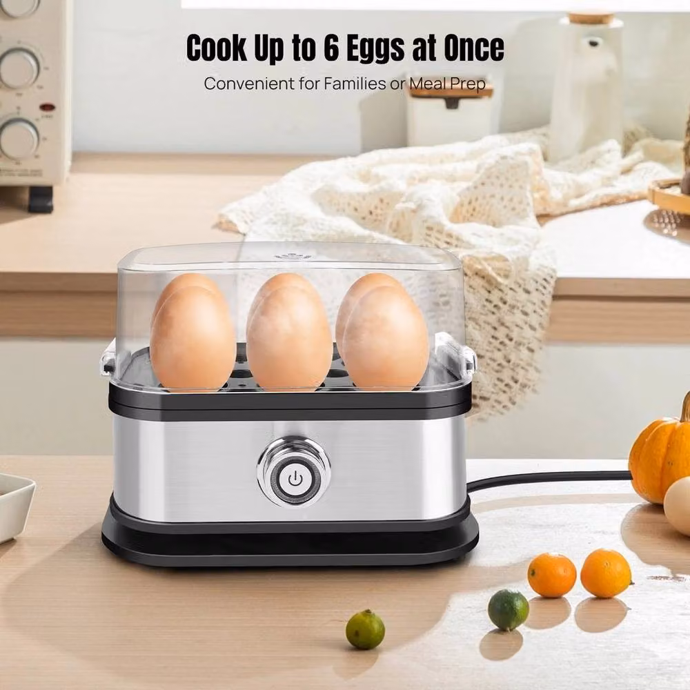 EONLION Silver Stainless Steel Egg Boiler, Cooker, Poacher and Steamer – 5