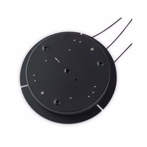 Netlighting Oz LED Decorative Swirl Integrated Suspended Pendant Light in Black with 3000K Warm White Light – 2