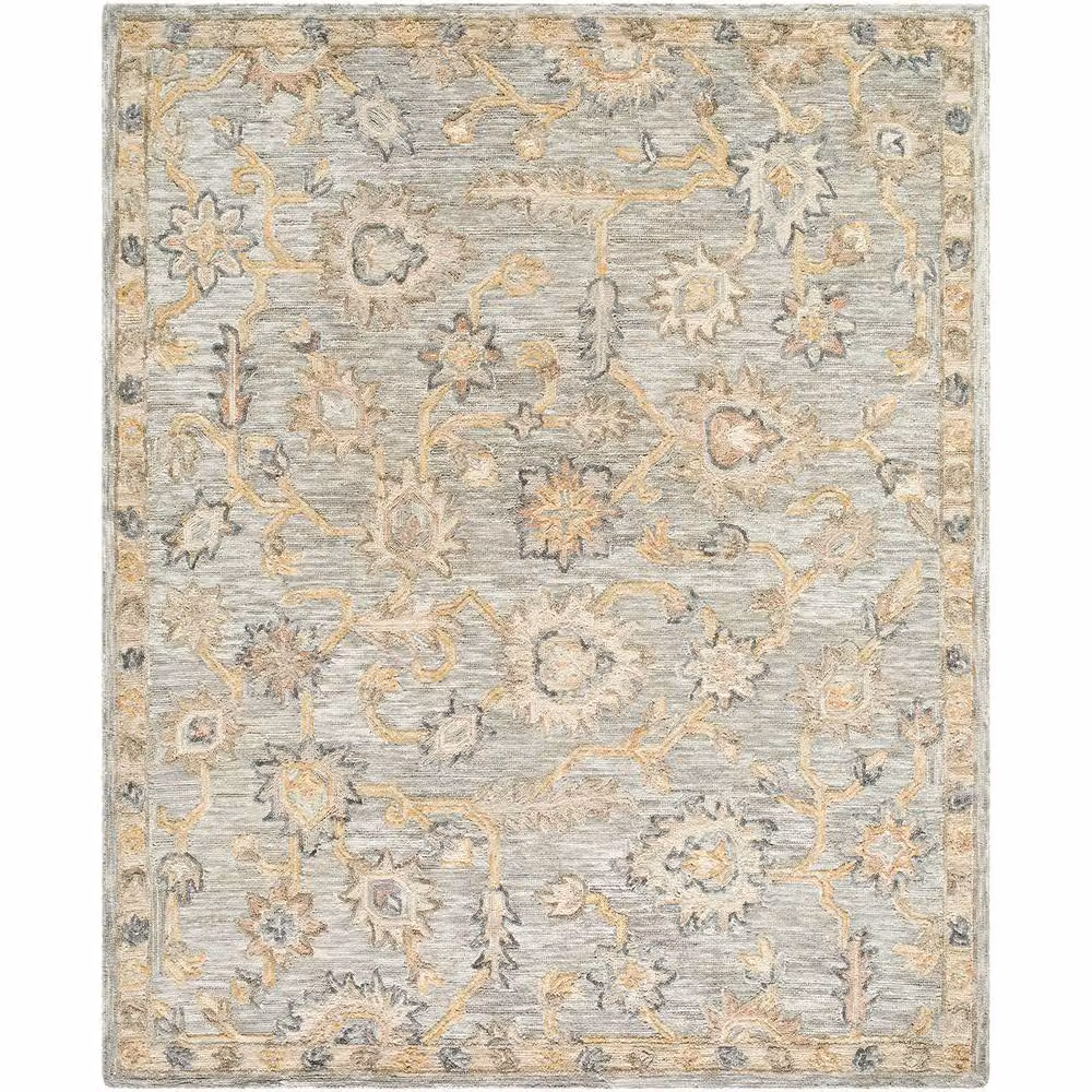 Livabliss Arnold Hand Tufted Wool Traditional Boho Living Room Rug in Grey, Beige and Pink, W: 185 cm, D: 275 cm – 2