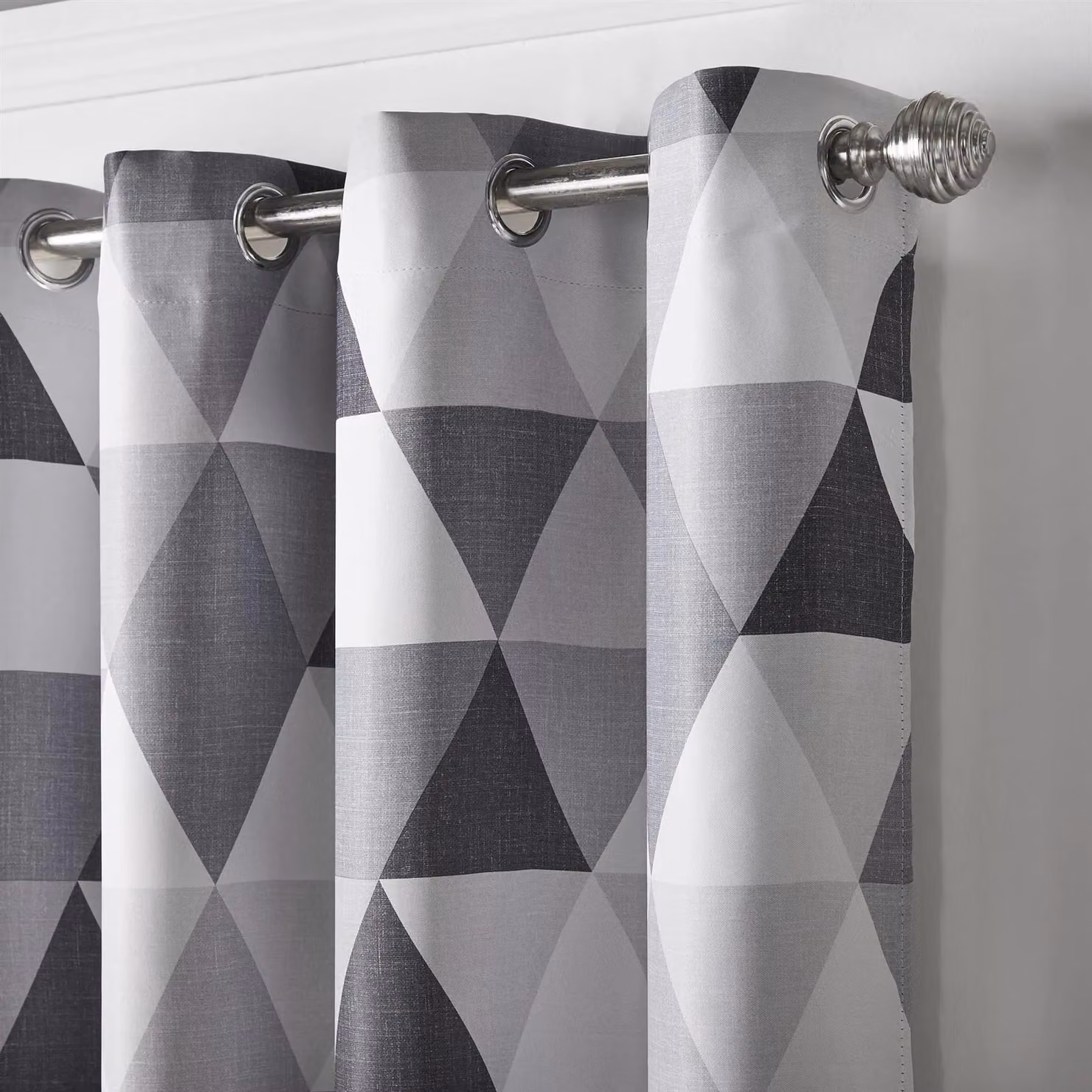 Luxury Living Grey Thermal Insulating Opaque Eyelet Curtains, Width: 229 cm, Drop: 229 cm – 3