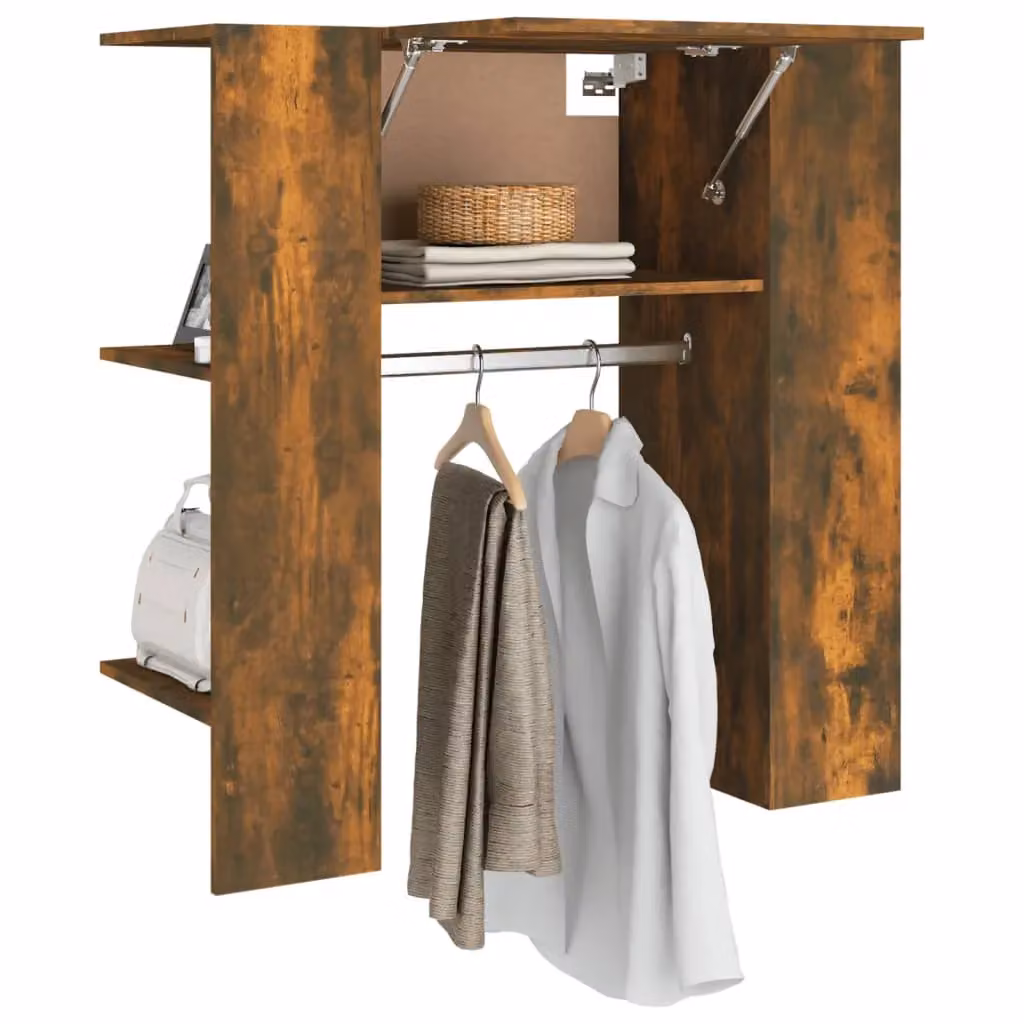Berkfield Home Modern Hallway Cabinet in Smoked Oak Brown, W/D/H: 97.5 x 37 x 99 cm – 3