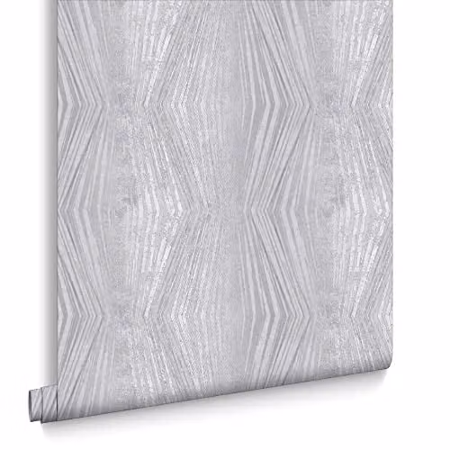 Graham & Brown Boutique Silver Vermeil Striped Abstract Modern Wallpaper