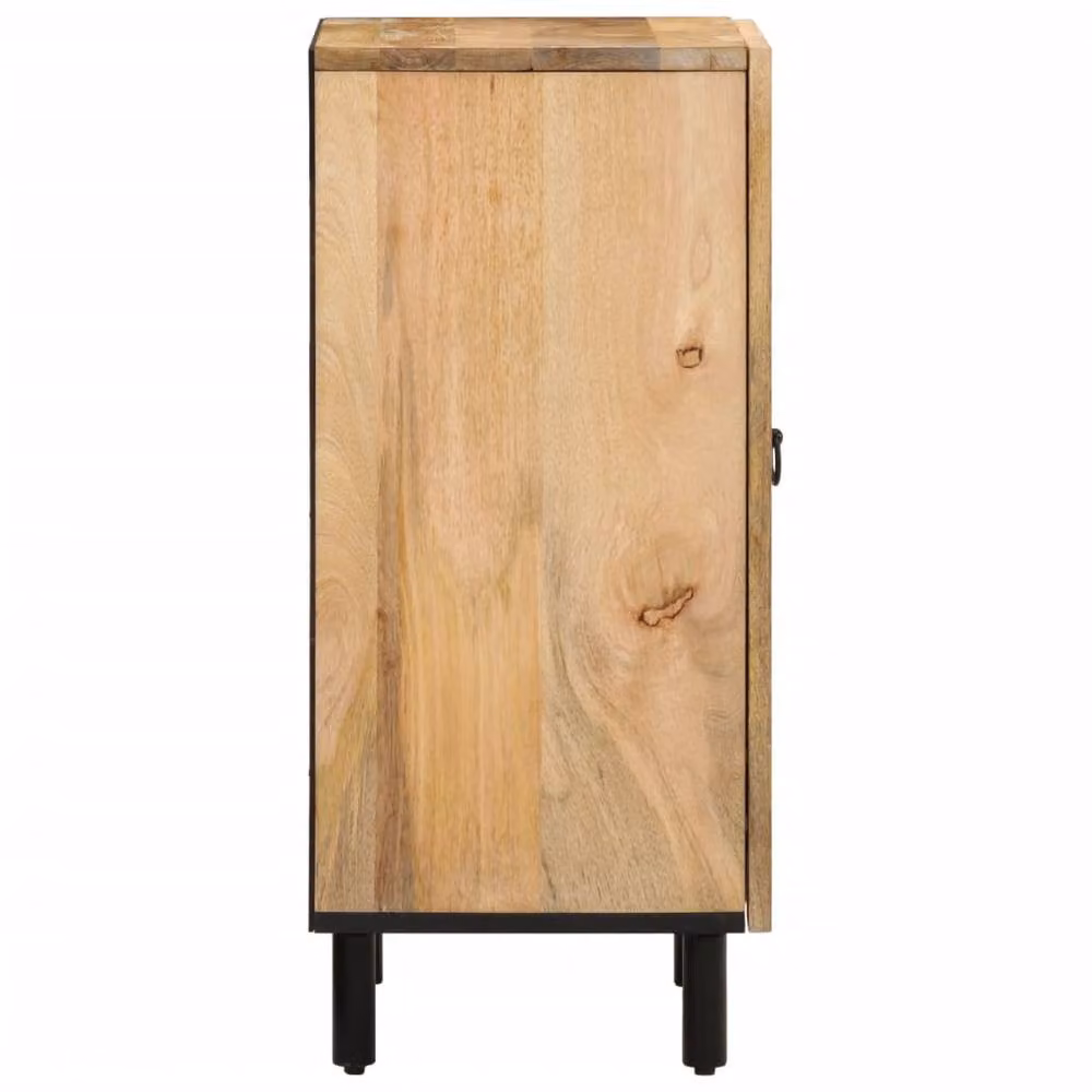 Berkfield Home Side Cabinet in Brown Solid Mango Wood, W/D/H: 40 x 33 x 75 cm – 3