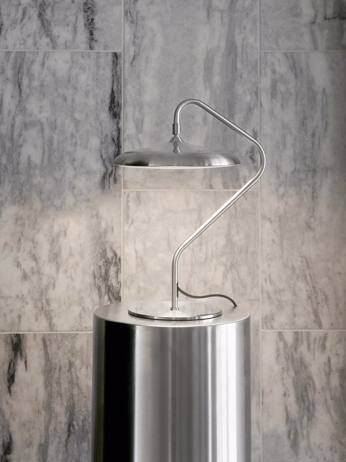 Nordlux Artist LED Table Lamp in Silver Metal with Warm White Light – 2