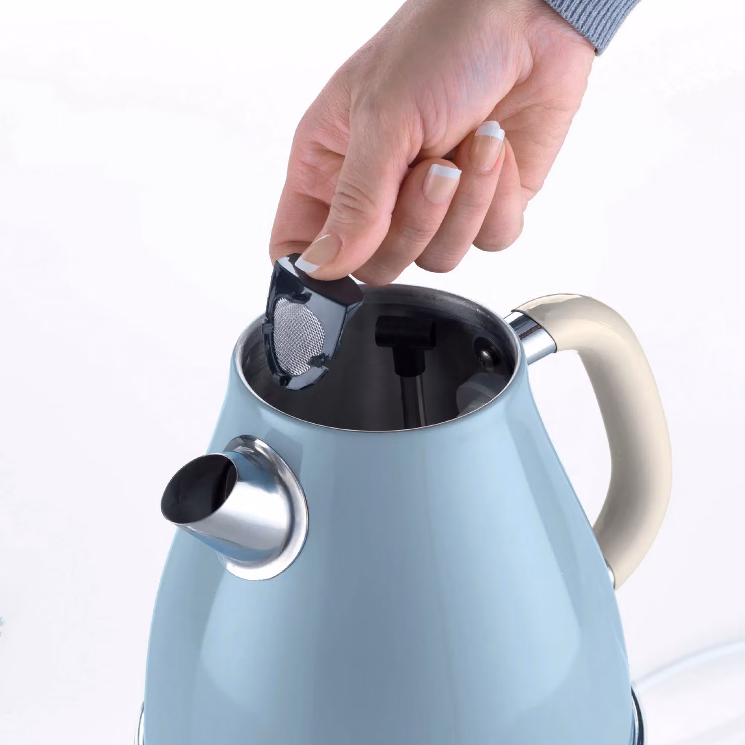 Ariete Vintage Blue Jug Kettle 1.7L, 4 Slice Toaster and Microwave Set – 2