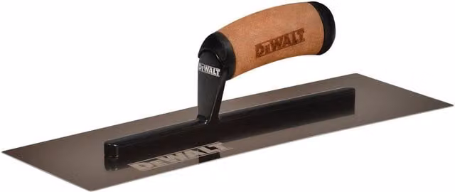 DeWalt Stainless Steel Curved S S Finishing Trowel in Gold, Black and Multicolour – 1