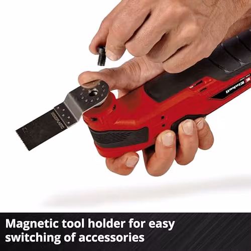 Einhell Power X-Change 18V Cordless Multi Tool with Accessories, Red – 3