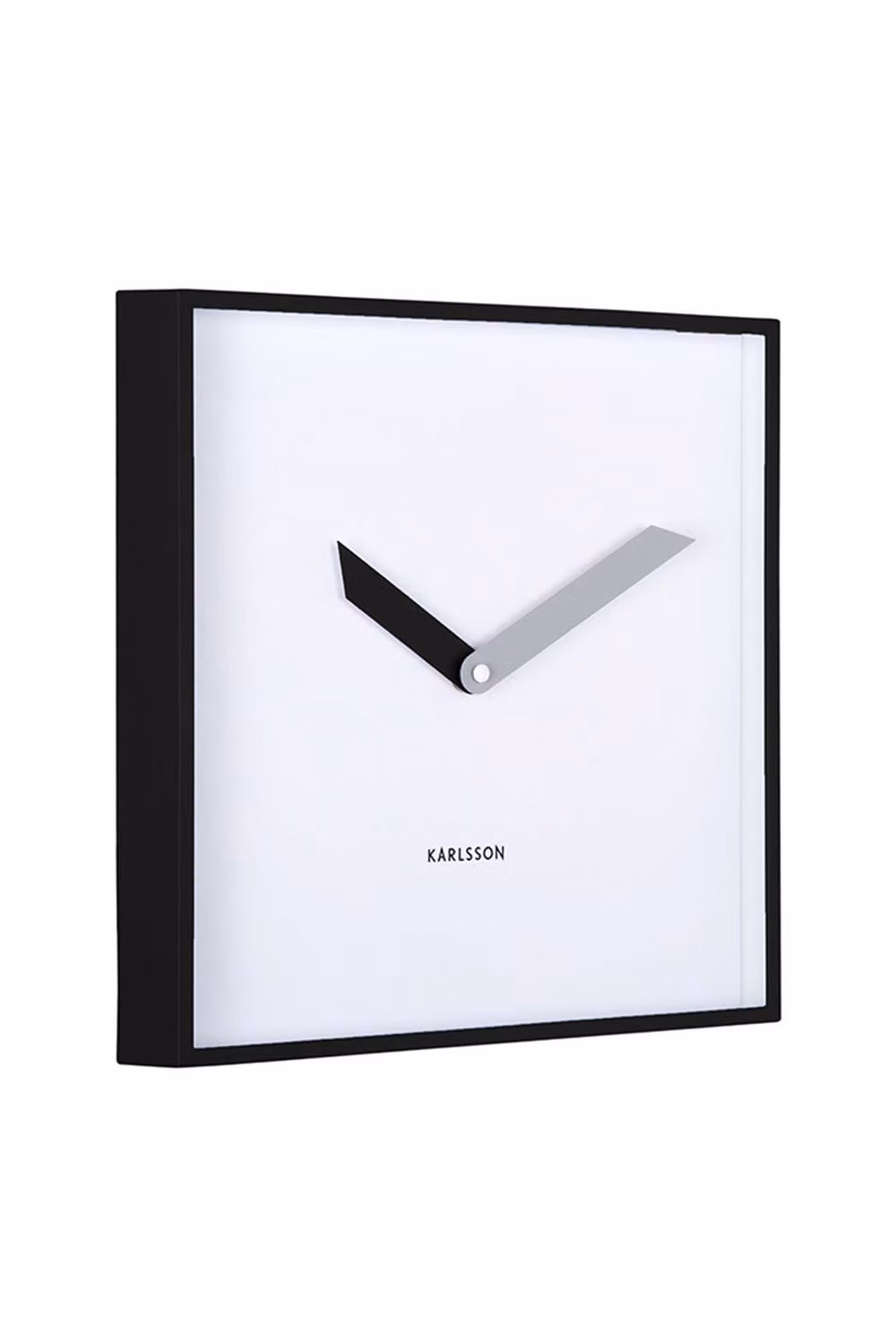 PRESENT TIME Karlsson Retro Geometric Analog Wall Clock - Black – 2